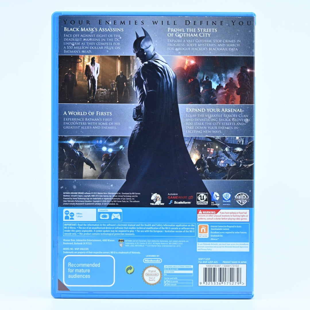 Batman: Arkham Origins - Nintendo Wii U Game - PAL - FREE POST!