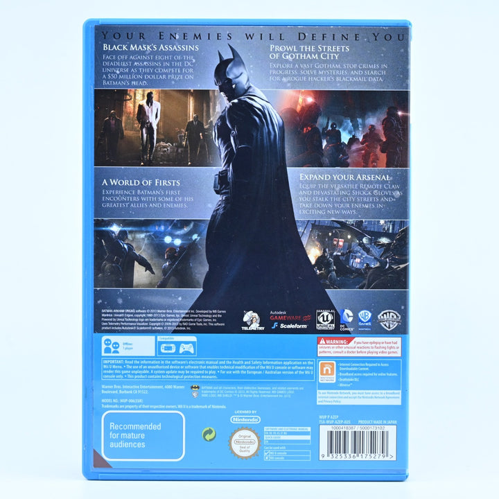 Batman: Arkham Origins - Nintendo Wii U Game - PAL - FREE POST!