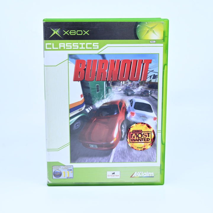Burnout - Original Xbox Game + Manual - PAL - MINT DISC!
