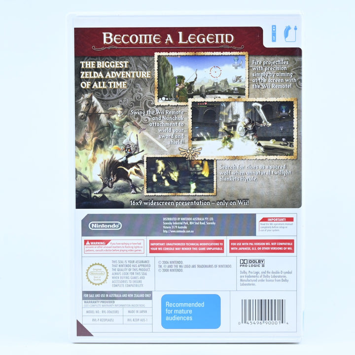 The Legend of Zelda: Twilight Princess - Nintendo Wii Game + Manual - PAL