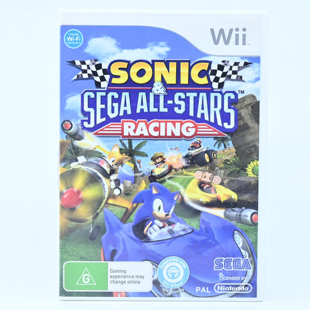 Sonic & Sega All-Stars Racing - Nintendo Wii Game - PAL - MINT DISC!
