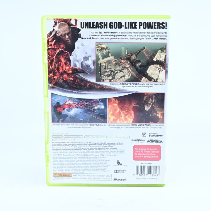 Prototype 2 - Xbox 360 Game + Manual - PAL - MINT DISC!