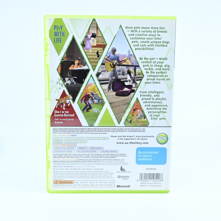 The Sims 3: Pets - Xbox 360 Game - PAL - MINT DISC!