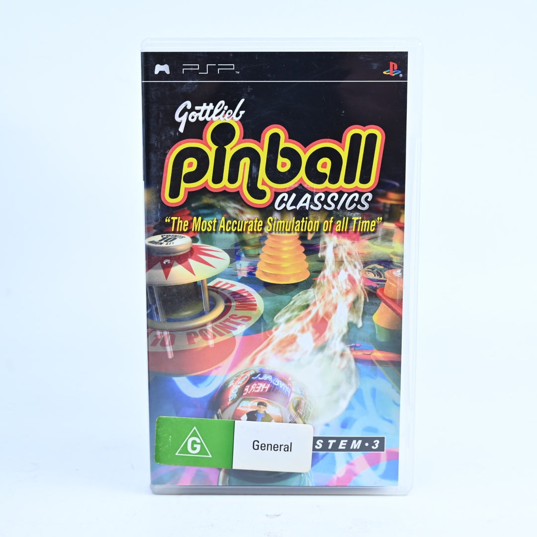 Gottlieb Pinball Classics - Sony PSP Game + Manual - FREE POST!