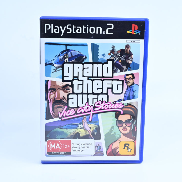 Grand Theft Auto: Vice City Stories - Playstation 2 / PS2 Game + Manual + Map