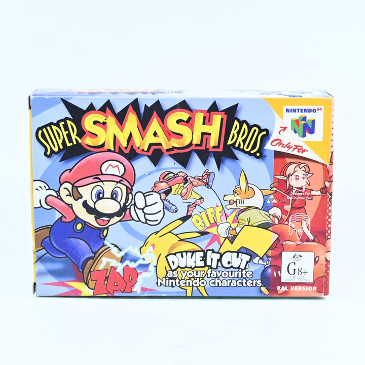 Super Smash Bros. - N64 / Nintendo 64 Boxed Game - PAL - FREE POST!
