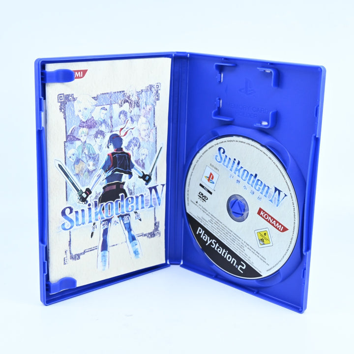 Suikoden IV - Sony Playstation 2 / PS2 Game + Manual - PAL - MINT DISC!