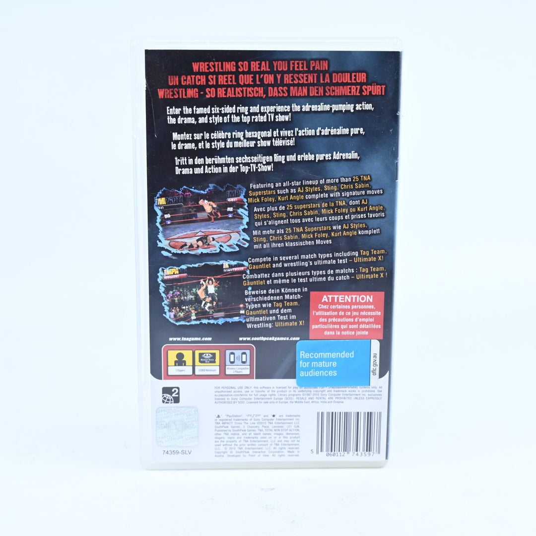 TNA iMPACT!: Cross the Line - Sony PSP Game - No Manual - FREE POST!