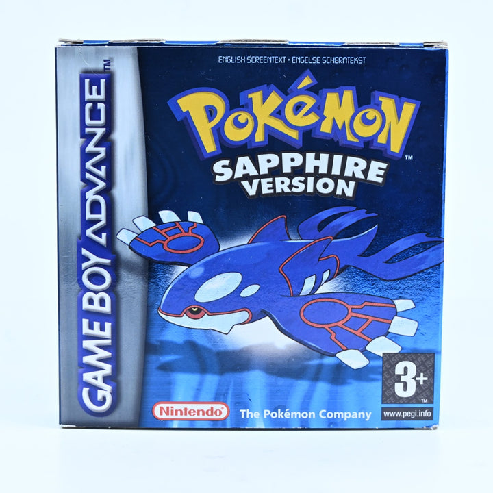 Pokemon Sapphire Version Nintendo Gameboy Advance GBA Boxed Game NEW BATTERY