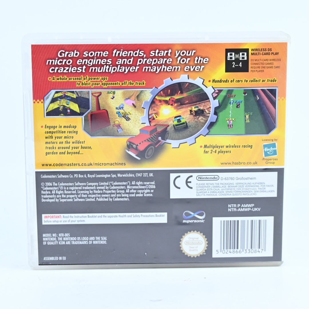 Micro Machines V4 - Nintendo DS Game - PAL + Manual - FREE POST!