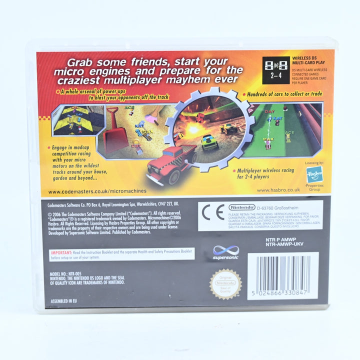 Micro Machines V4 - Nintendo DS Game - PAL + Manual - FREE POST!