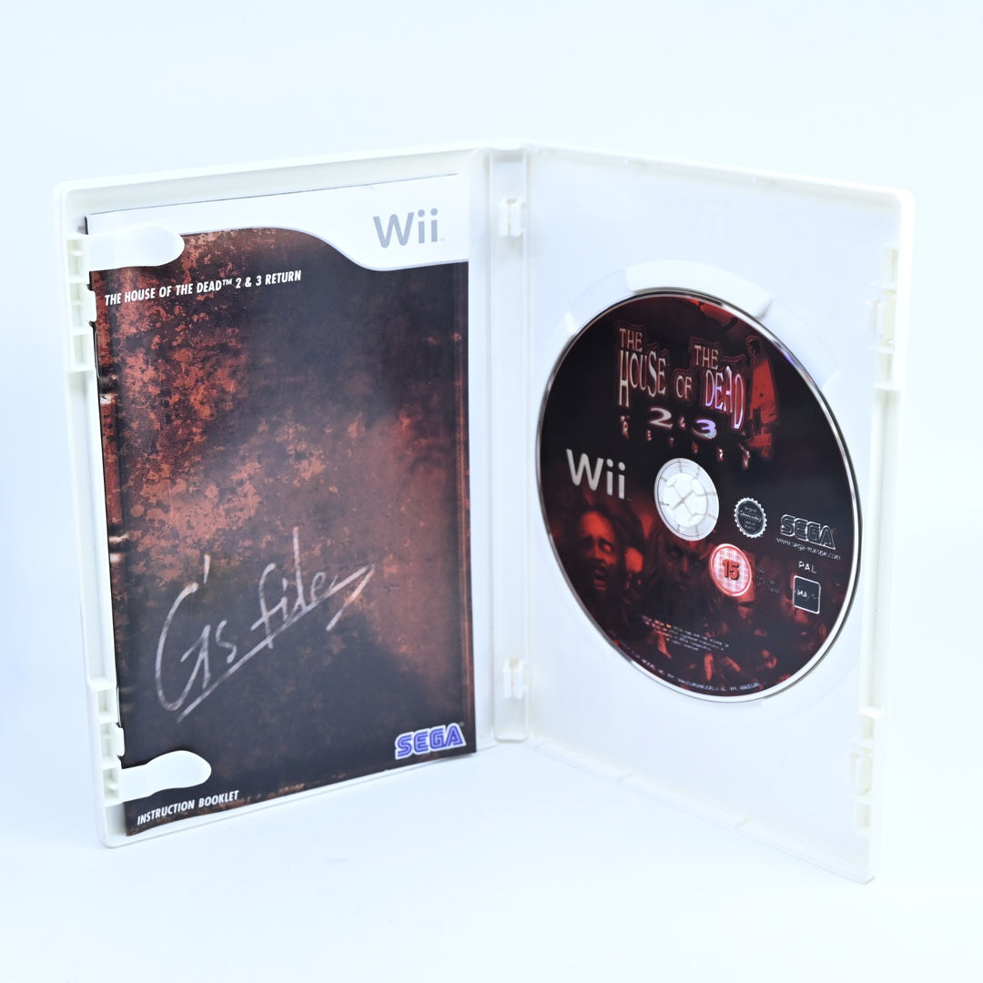 House of the Dead 2 & 3 Return - Nintendo Wii Game + Manual - PAL - MINT DISC!