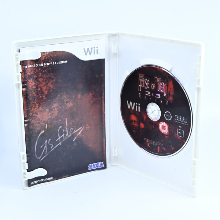 House of the Dead 2 & 3 Return - Nintendo Wii Game + Manual - PAL - MINT DISC!