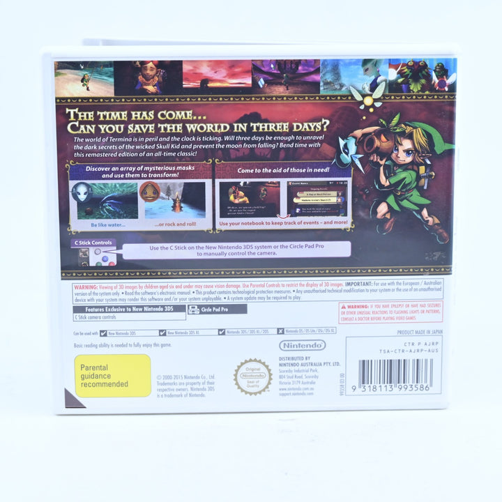 The Legend of Zelda: Majora's Mask 3D - Nintendo 3DS Game - PAL + Manual