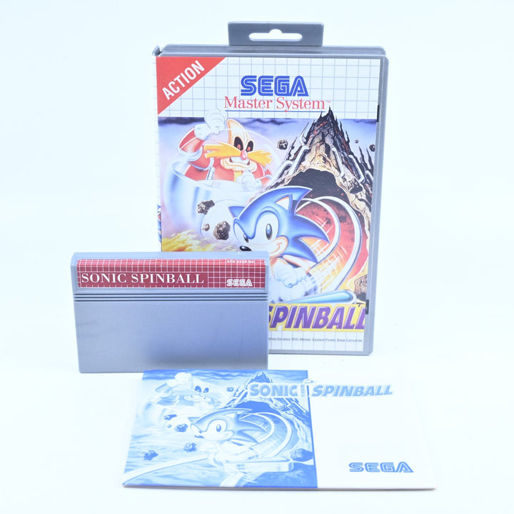 Sonic Spinball - Silver OziSoft - Sega Master System Game + Manual - PAL