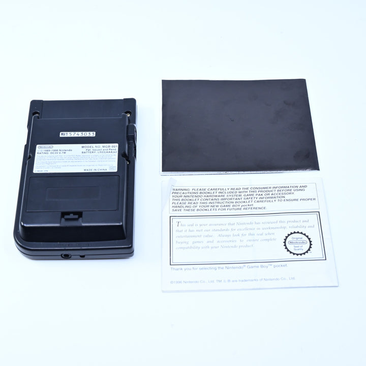 Black Nintendo Gameboy Pocket Boxed Console - AUS PAL - FREE POST!