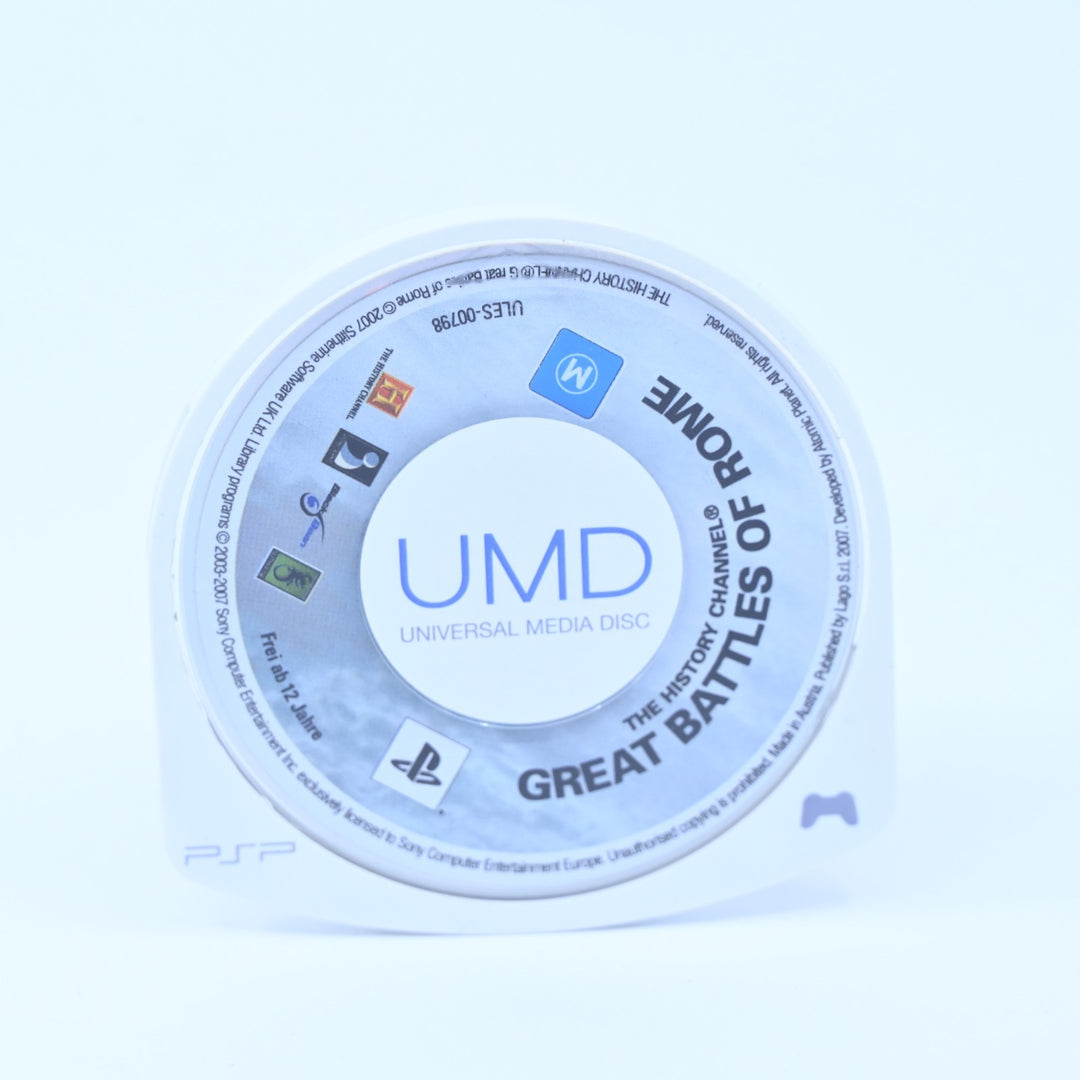 History Channel: Great Battles Of Rome - Sony PSP Game - Disc Only - FREE POST!