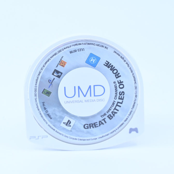 History Channel: Great Battles Of Rome - Sony PSP Game - Disc Only - FREE POST!