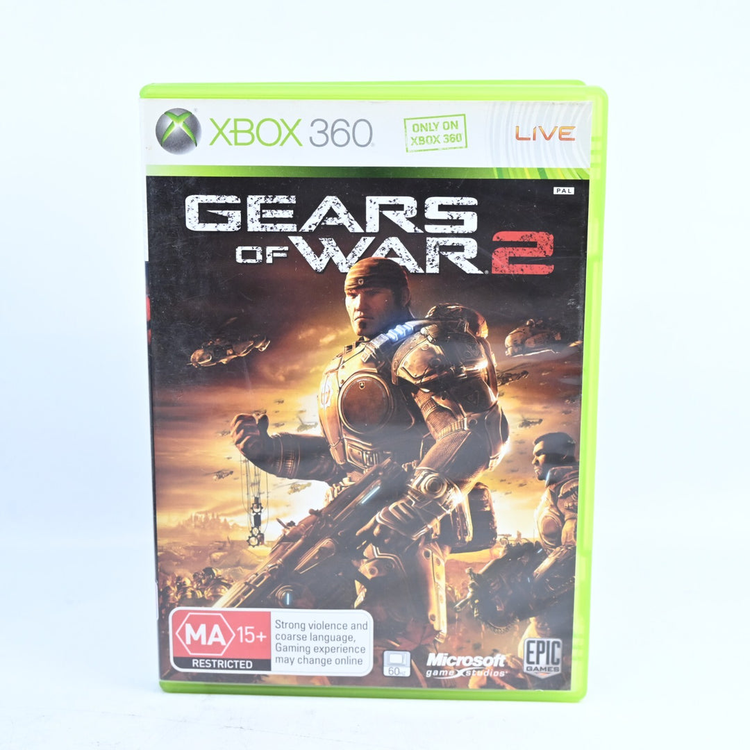 Gears of War 2 - Xbox 360 Game + Manual - PAL - NEAR MINT DISC!