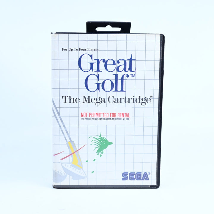 Great Golf - Sega Master System Game No Manual - PAL - FREE POST!