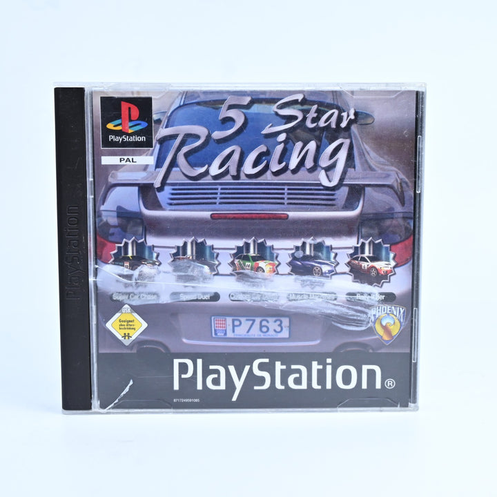 5 Star Racing - Sony Playstation 1 / PS1 Game + Manual - PAL - MINT DISC!