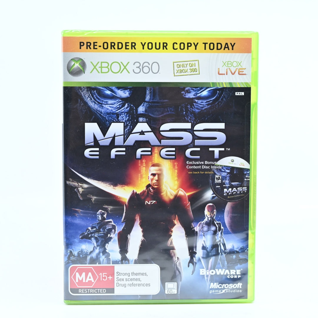 SEALED! Mass Effect Pre-Order Bonus Content Disc - Xbox 360 - DVD - PAL