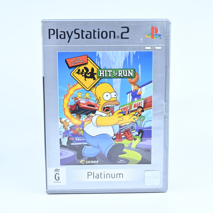 The Simpsons Hit & Run - Sony Playstation 2 / PS2 Game + Manual - PAL