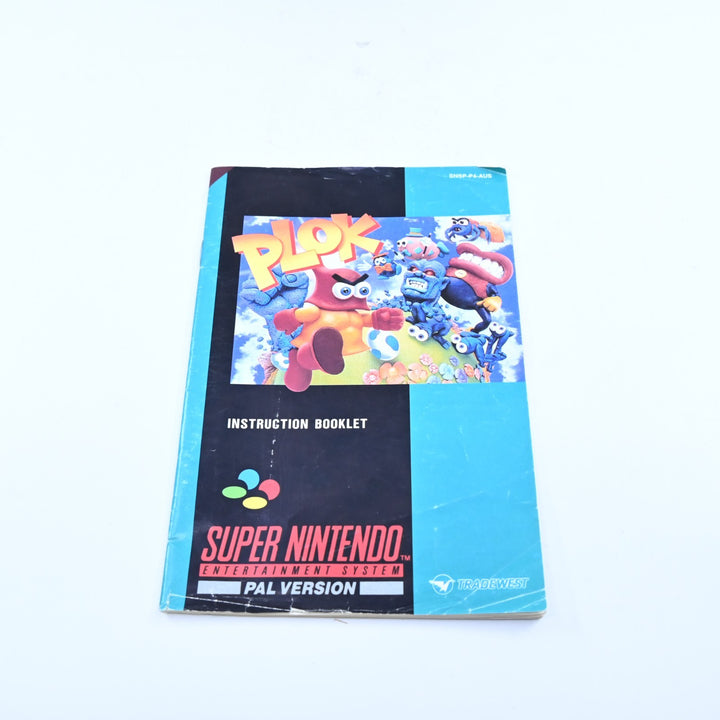 Plok - Super Nintendo / SNES Boxed Game - PAL - FREE POST!