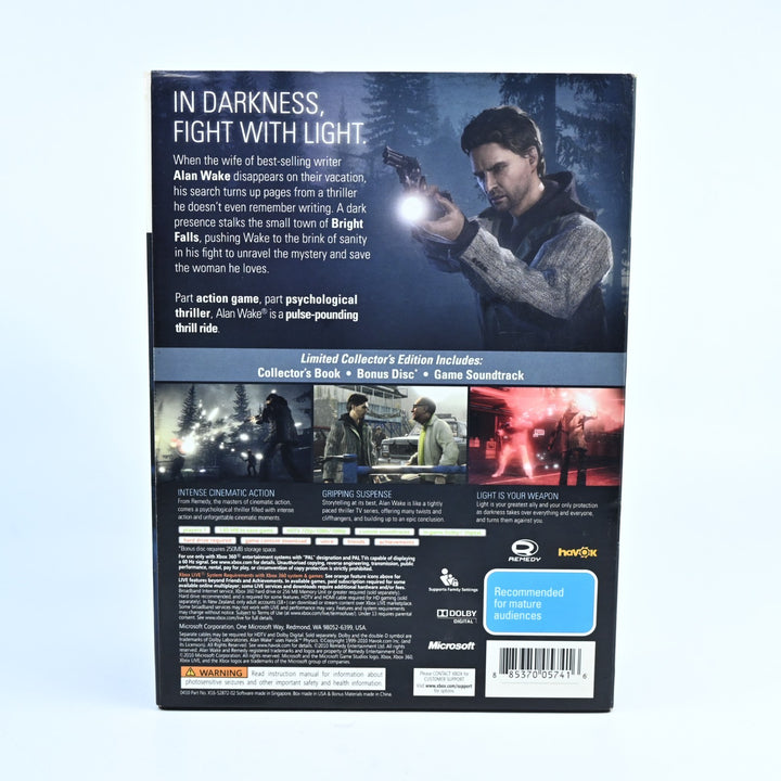 Alan Wake Limited Collectors Edition - Xbox 360 Game + Manual - PAL