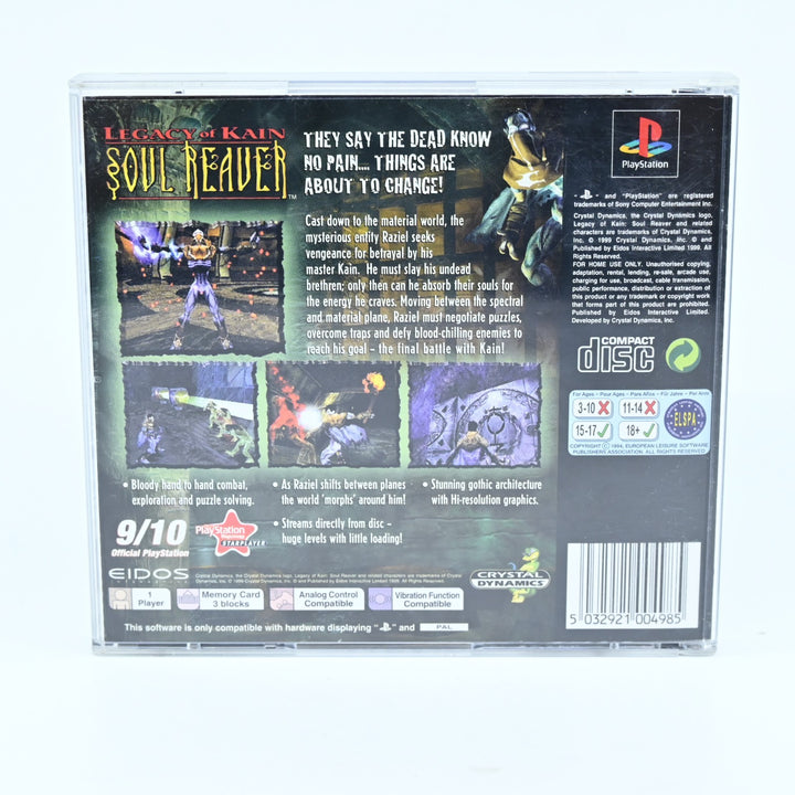 Legacy of Kain: Soul Reaver - Sony Playstation 1 / PS1 Game + Manual - PAL