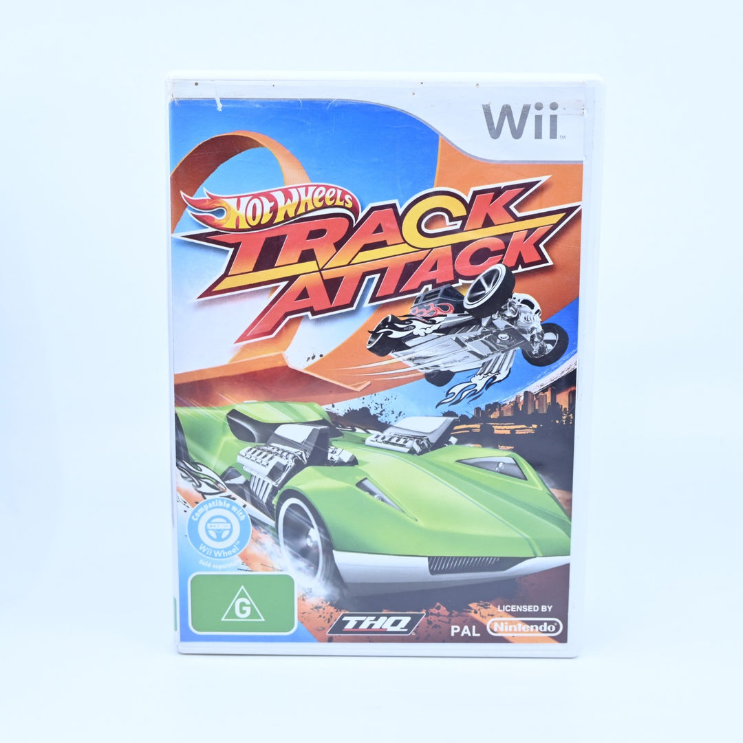 Hot Wheels Track Attack - Nintendo Wii Game + Manual - PAL - MINT DISC!