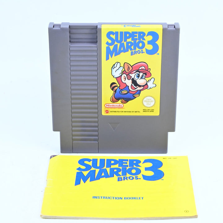 Super Mario Bros 3 - Nintendo Entertainment System / NES Game + Manual - PAL