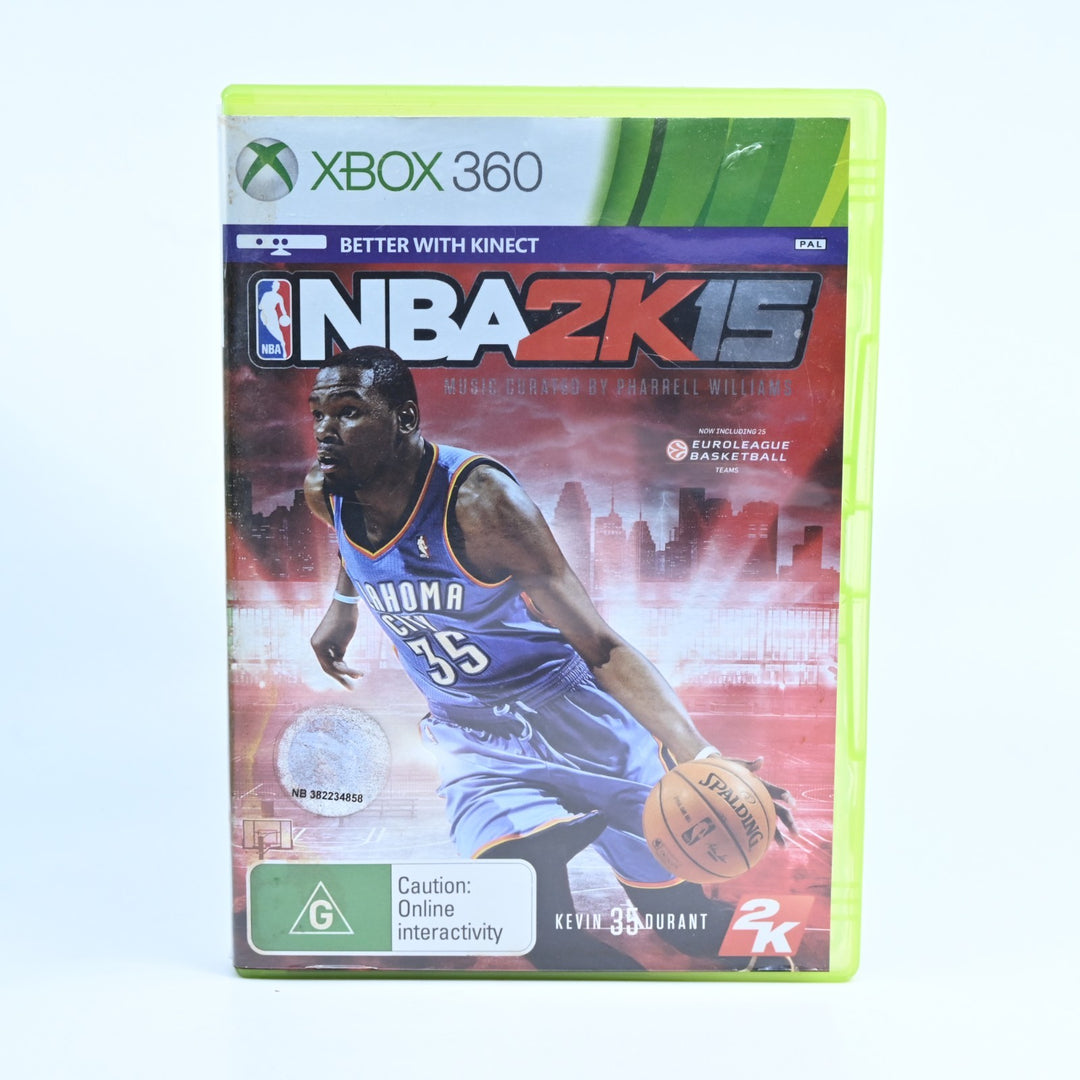 NBA 2K15 - Xbox 360 Game + Manual - PAL - MINT DISC!