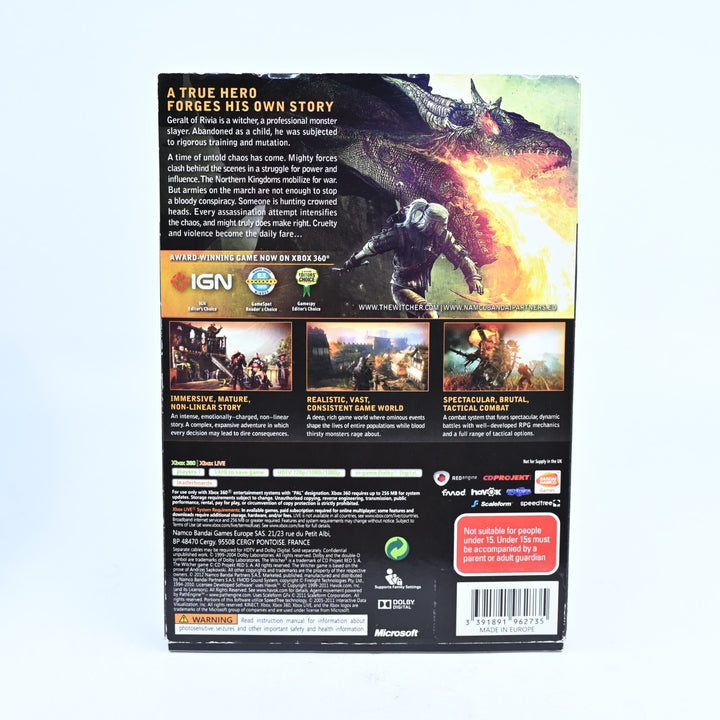 The Witcher 2: Assassins of King Enhanced Edition - Xbox 360 Game + Manual