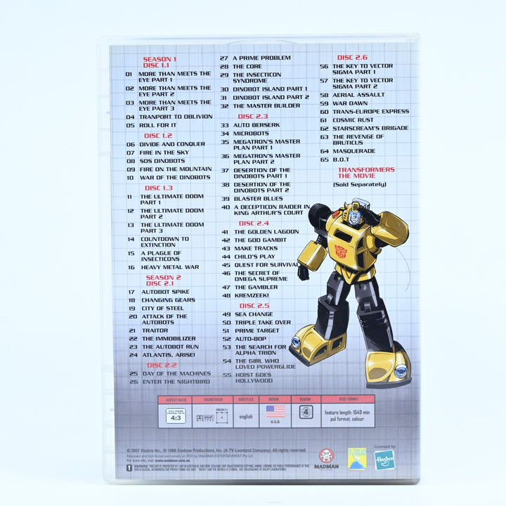Transformers - Complete Collection - 17 Discs - Region  4 - DVD Boxset