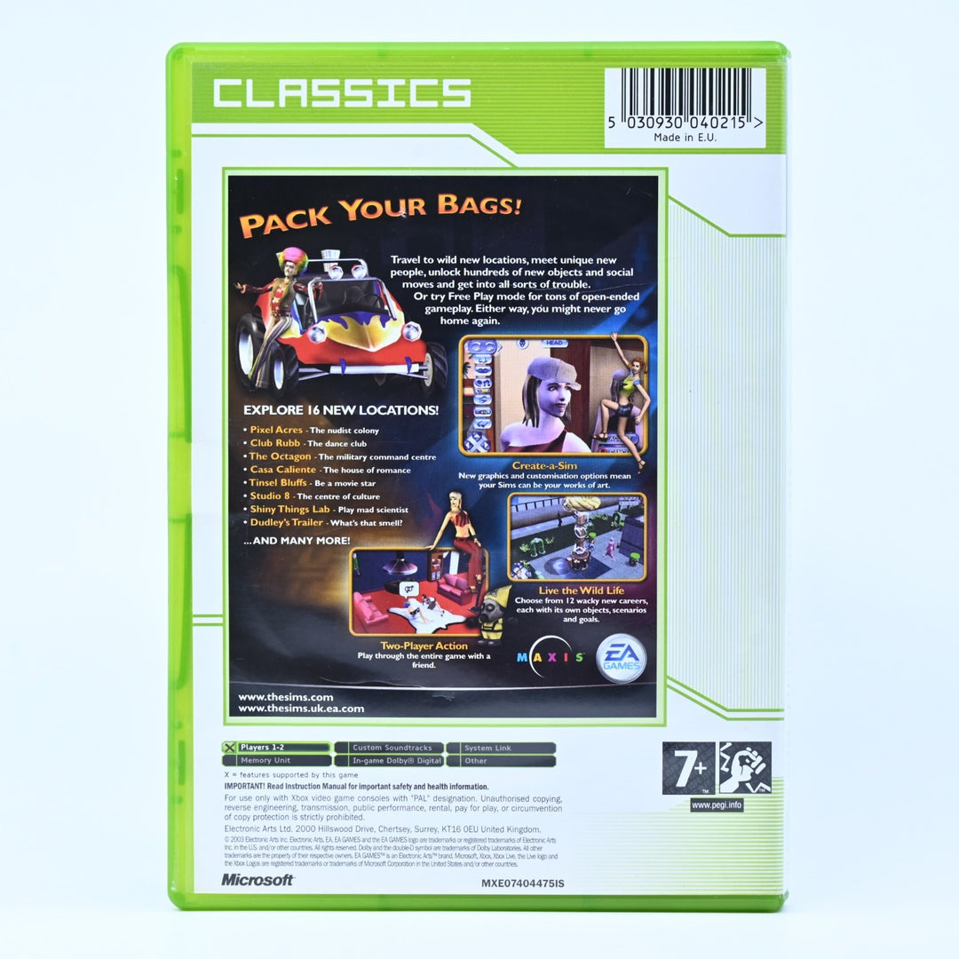 The Sims Bustin' Out - Original Xbox Game + Manual - PAL - MINT DISC!