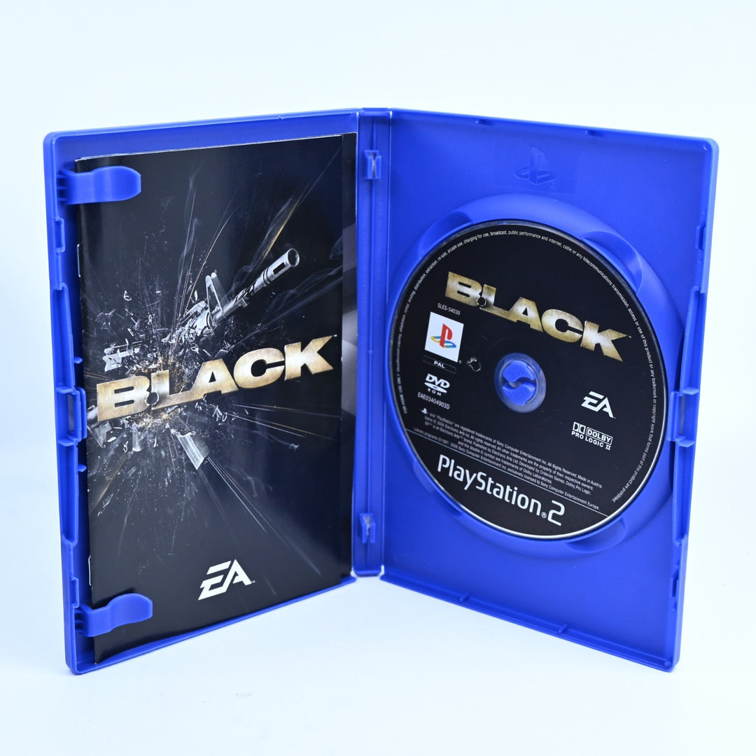 Black - Sony Playstation 2 / PS2 Game + Manual - PAL - MINT DISC!
