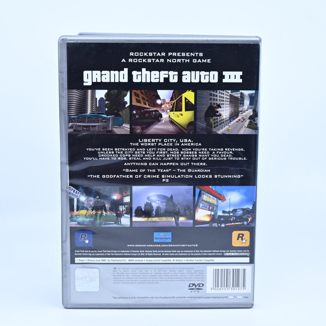 Grand Theft Auto III 3 - Sony Playstation 2 / PS2 Game + Manual - PAL