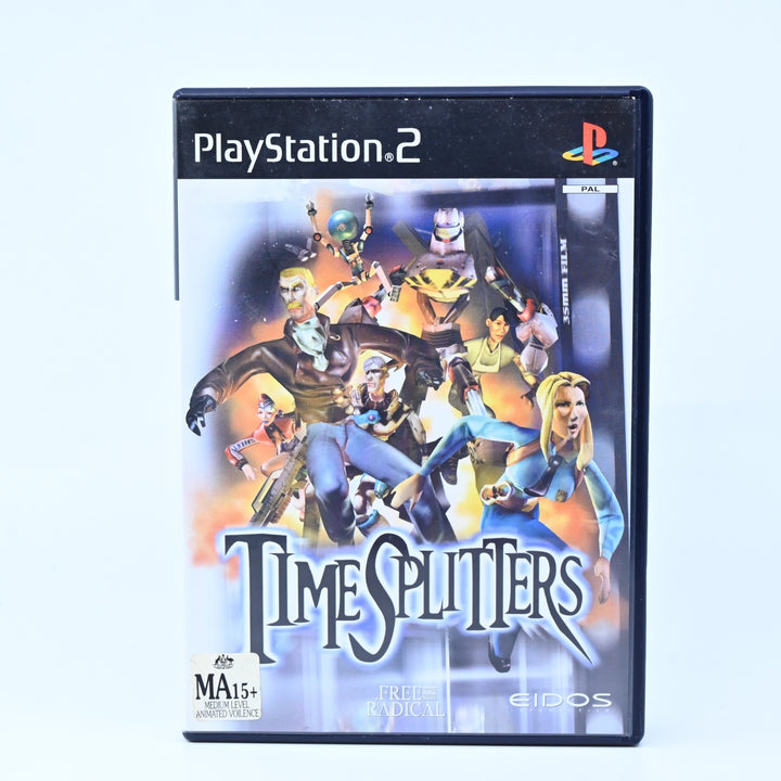 Time Splitters - Sony Playstation 2 / PS2 Game - No Manual - PAL - MINT DISC!