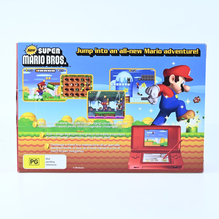 UNUSED! Special Limited Edition Mario Red - Nintendo DS Lite Boxed Console