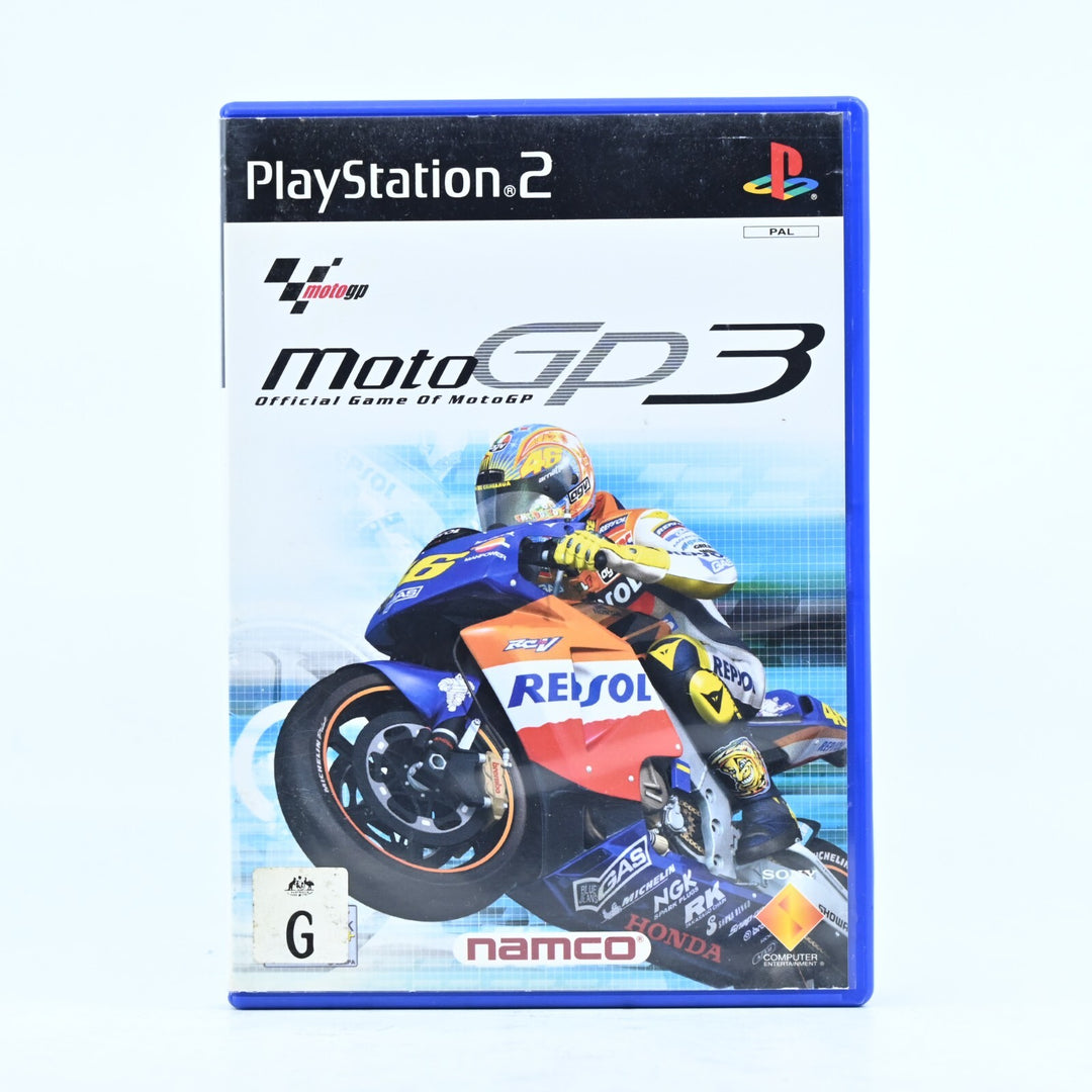 Moto GP 3 / MotoGP3 - Sony Playstation 2 / PS2 Game + Manual - PAL - MINT DISC!
