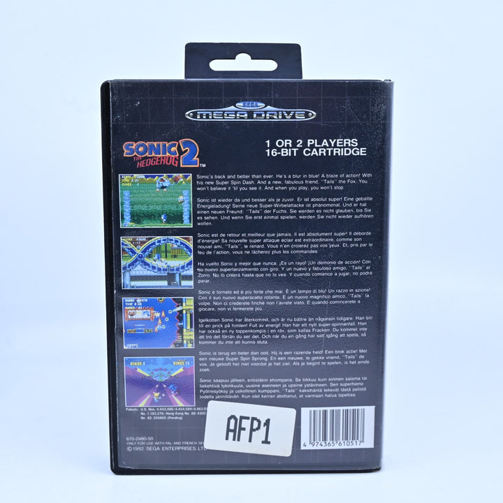 Sonic The Hedgehog 2 - Sega Mega Drive Game - No Manual - PAL - FREE POST!