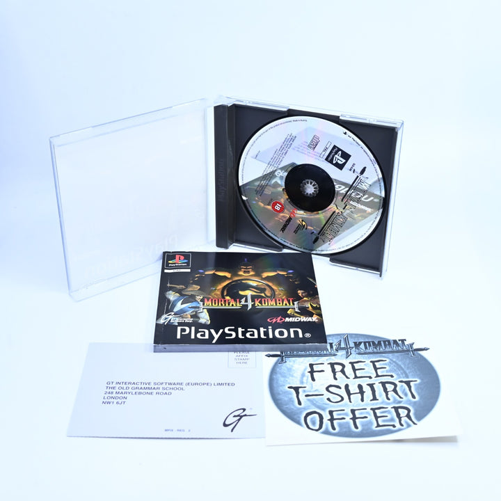 Mortal Kombat 4 - Sony Playstation 1 / PS1 Game + Manual - PAL - MINT DISC!
