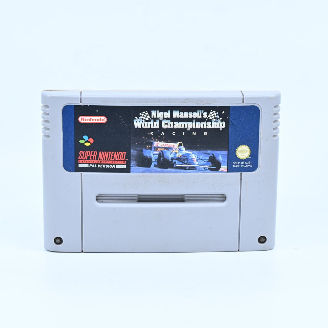 Nigel Mansell's World Championship Racing - Super Nintendo / SNES Game - PAL