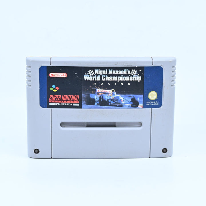 Nigel Mansell's World Championship Racing - Super Nintendo / SNES Game - PAL