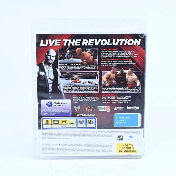 WWE '13: Austin 3:16 Edition - Sony Playstation 3 / PS3 Game + Manual