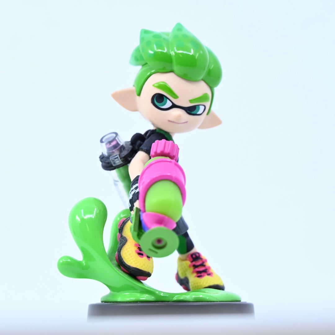 Inkling Boy (Neon Green) Amiibo - Splatoon - Toy