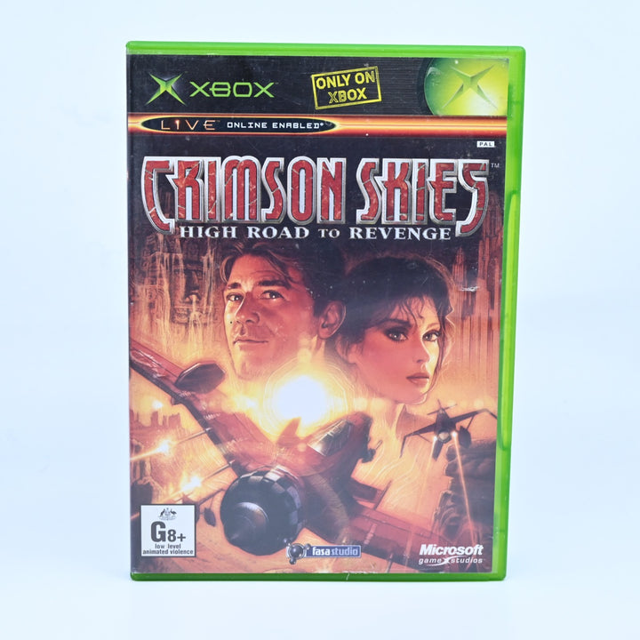 Crimson Skies: High Road to Revenge - Xbox Game - No Manual - PAL - MINT DISC!