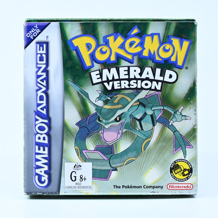 Pokemon Emerald Version - GBA Boxed Game - PAL - FREE POST! ORIGINAL BAGGIE!