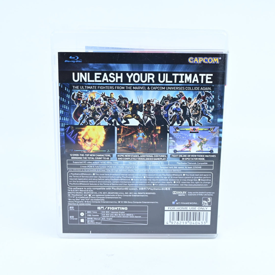 Ultimate Marvel VS. Capcom 3 - Sony Playstation 3 / PS3 Game + Manual